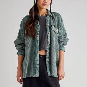 So FP Dupe Mineral Wash Button Down